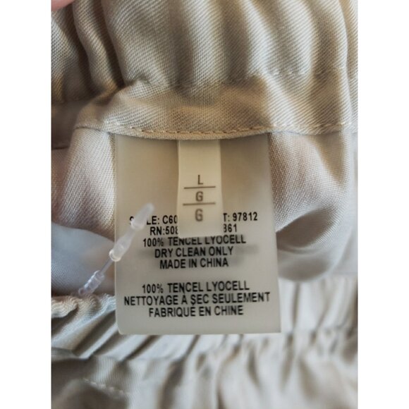 Elie Tahari Cargo Pants Tencel Adjustable Elastic Waist  Adjustable Length L - Picture 7 of 9